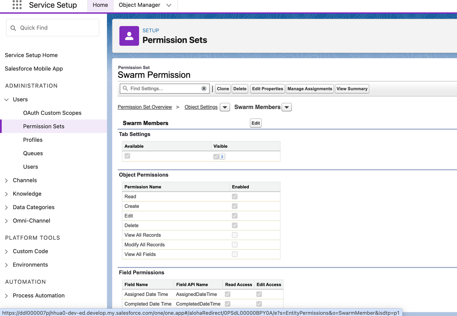 Permission Set access